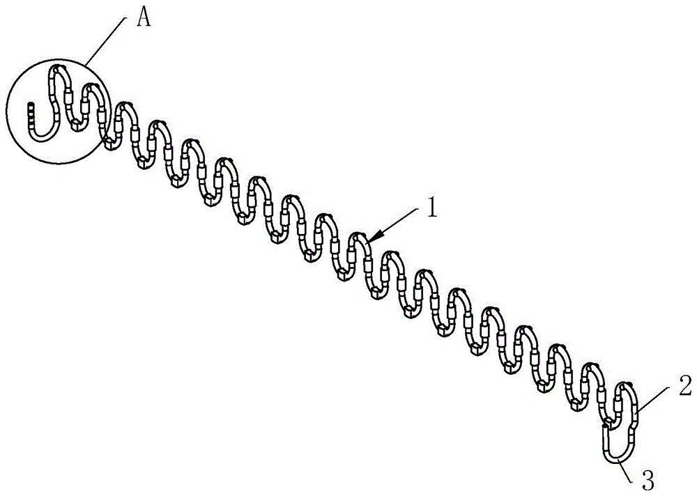 一種沙發墊用蛇形彈簧結構的製作方法