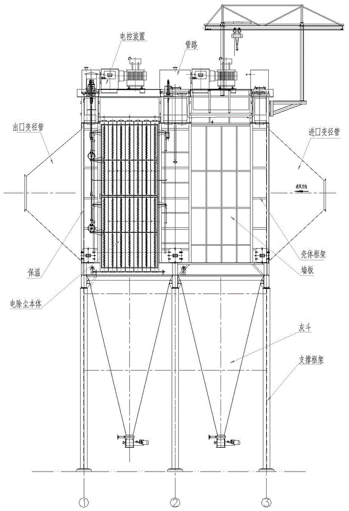 板式电除尘器结构图图片