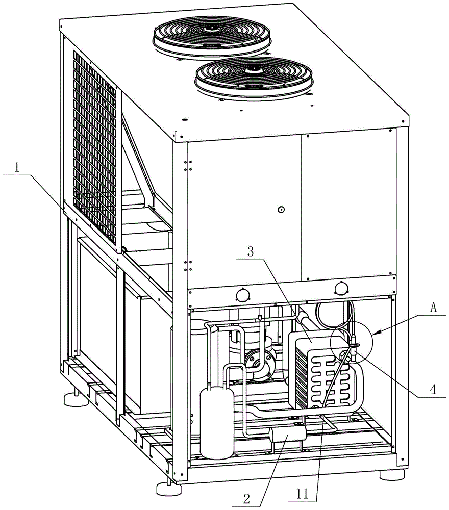 冷冻机结构图图片