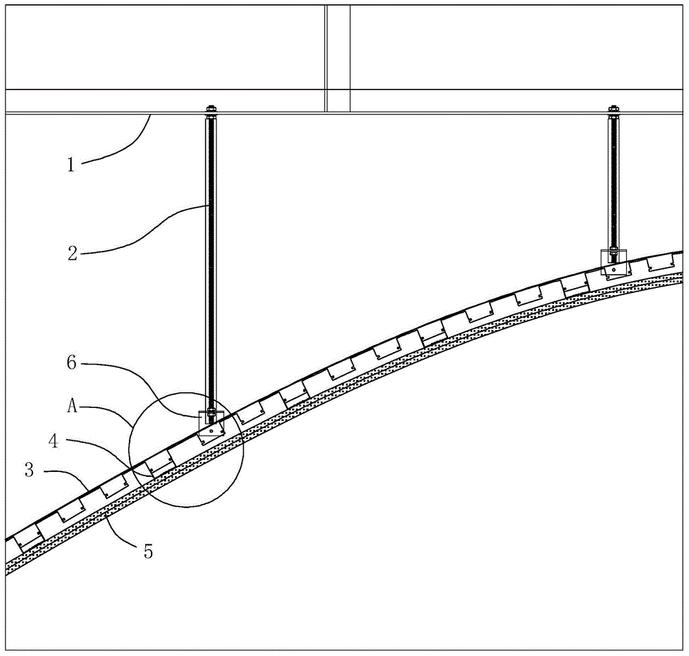 弧形吊顶结构的制作方法