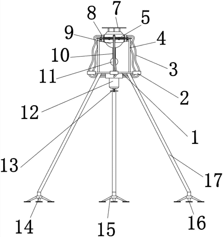 一種水利勘探用目標自適應三腳架的製作方法