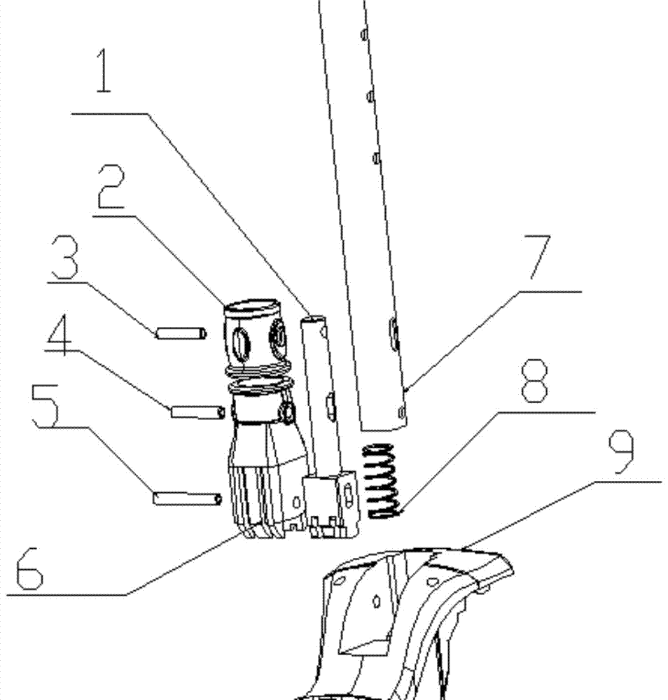 滑板车伸缩杆结构图图片