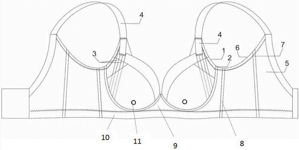 一种能够包裹副乳的文胸的制作方法