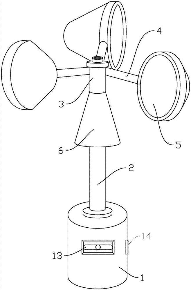 风速仪结构图图片