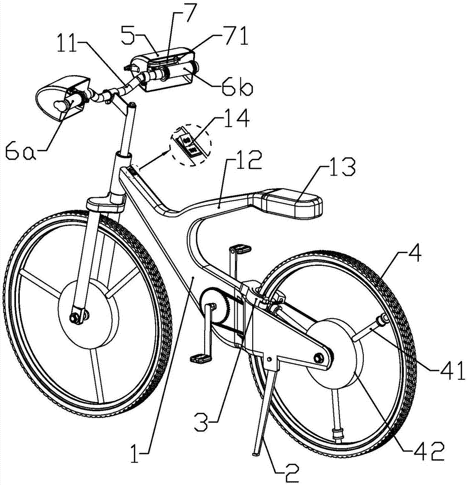 一种电动共享单车的制作方法