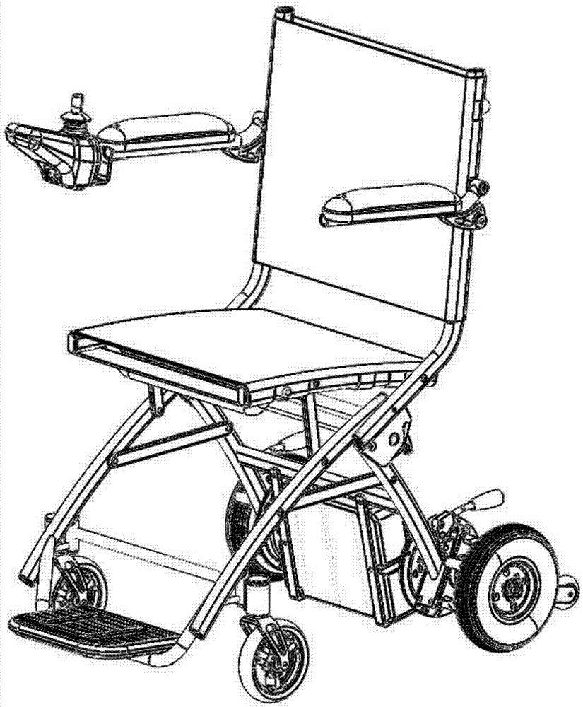 一种折叠电动轮椅的制作方法
