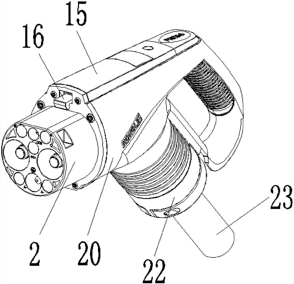 直流充电枪结构图图片