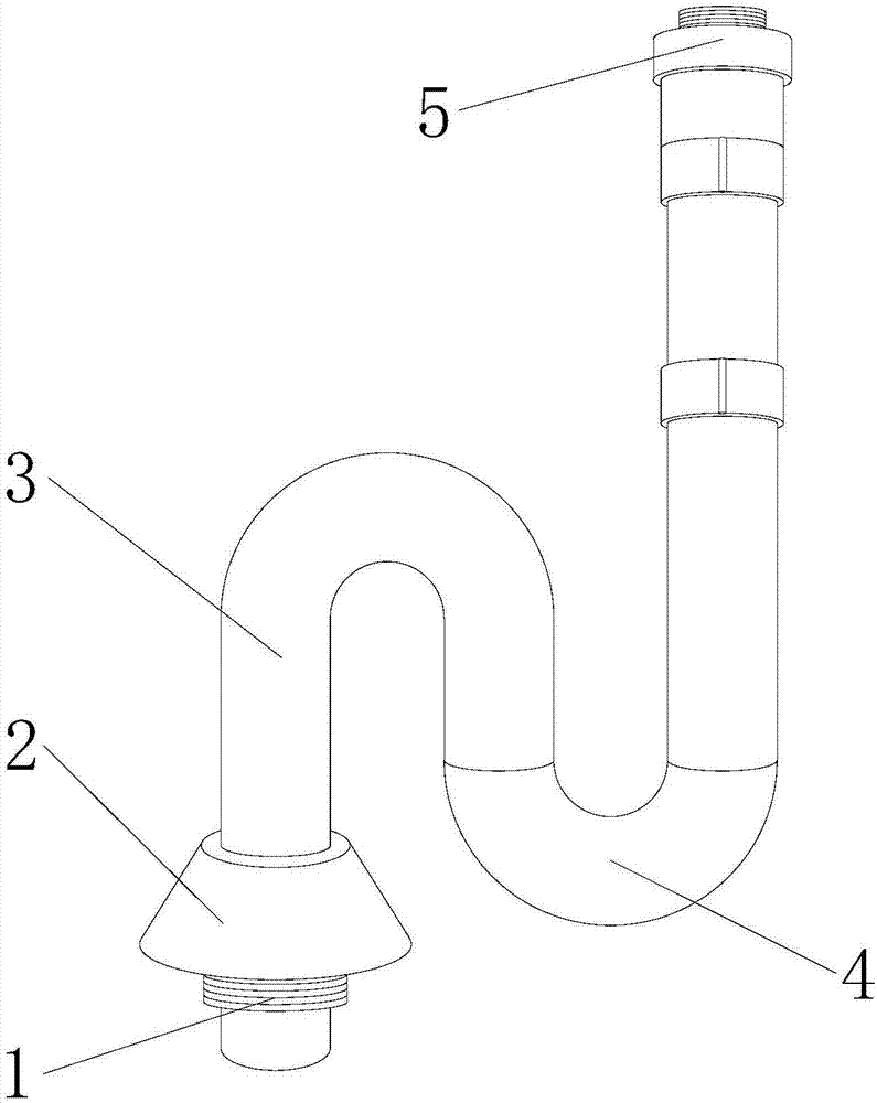 卫浴间洗脸盆s弯加速流动频率排水装置的制作方法