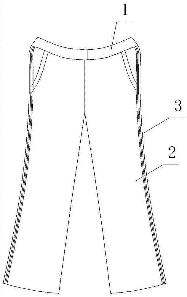 喇叭裤结构制图图片