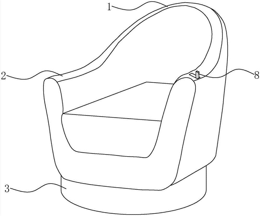 一种旋转沙发的制作方法