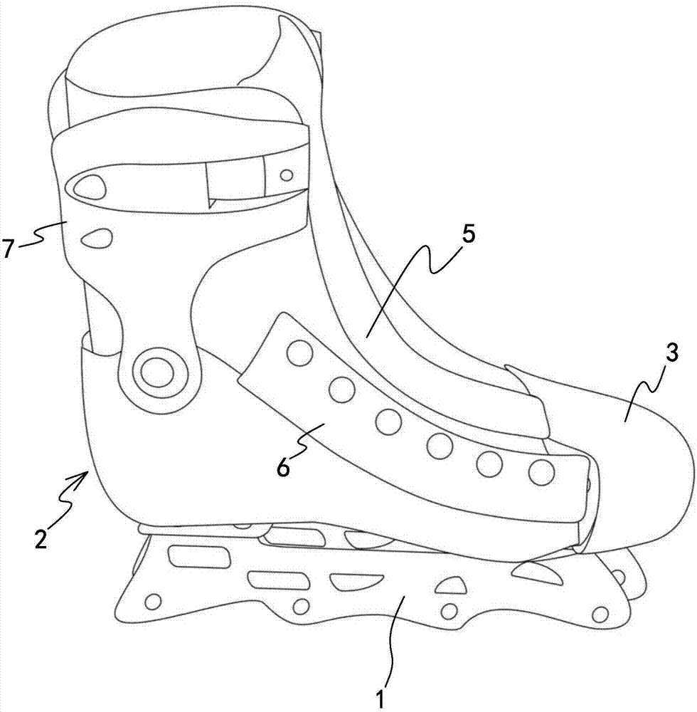 花滑冰鞋构造图片