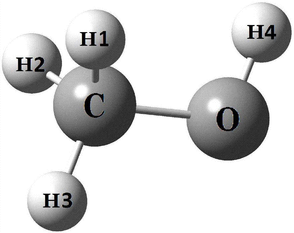 甲醇分子结构模型图片