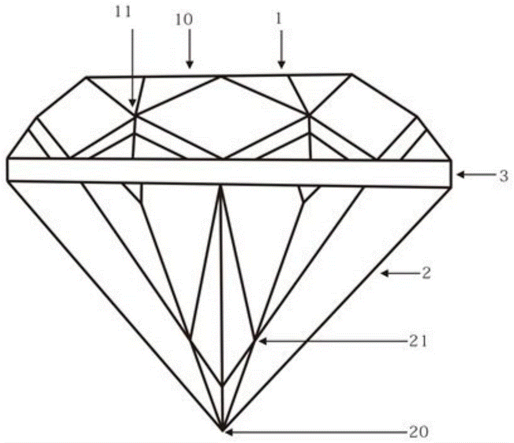 如何画钻石的切割面图片