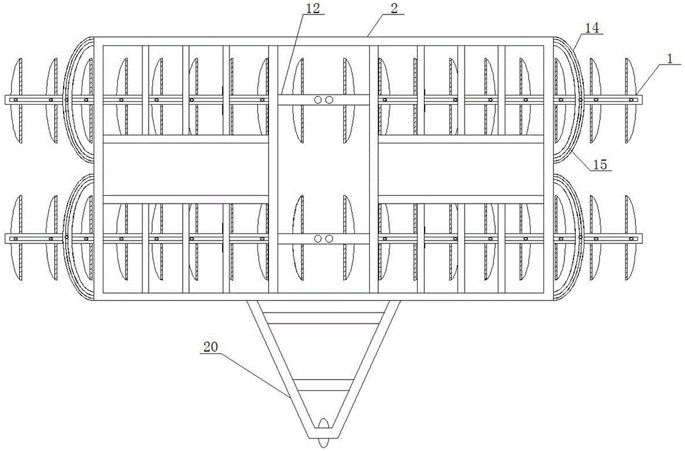一种双列对置式圆盘耙的制作方法