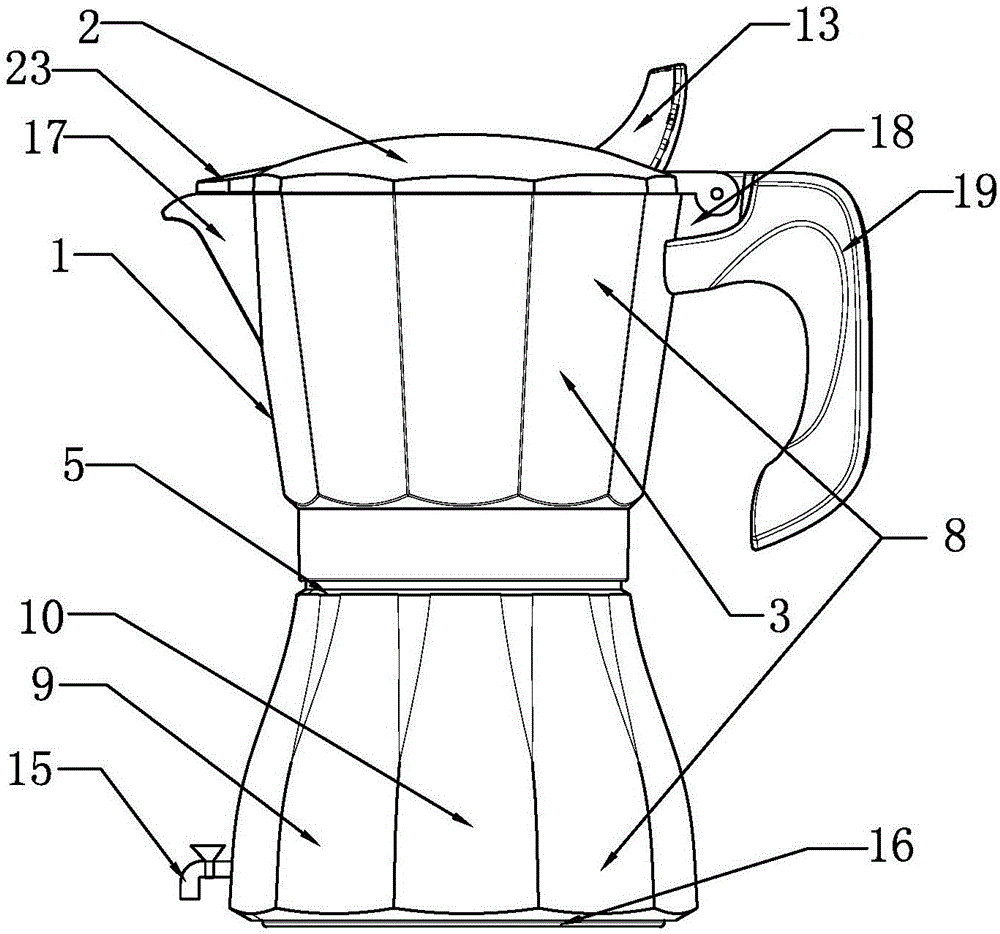 摩卡壶结构图图片