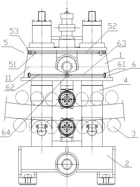 增大连铸扇形段刚度的结构的制作方法