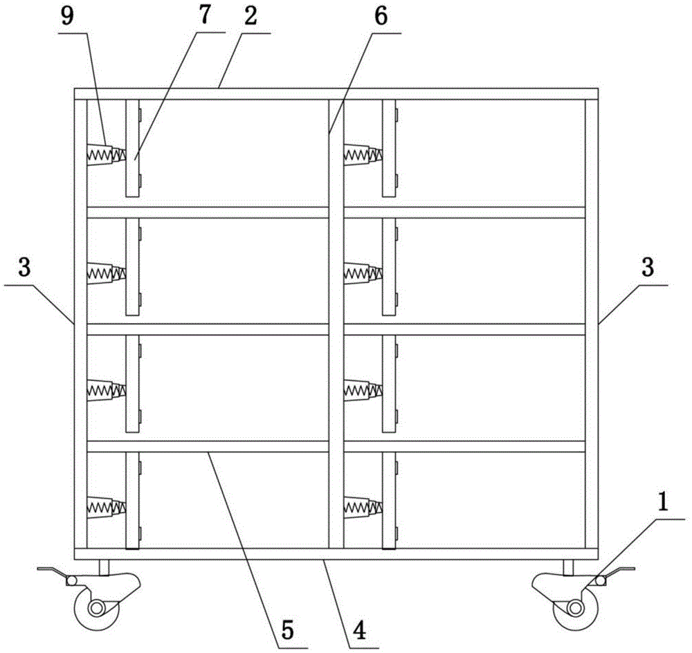 图书馆管理用书架的制作方法