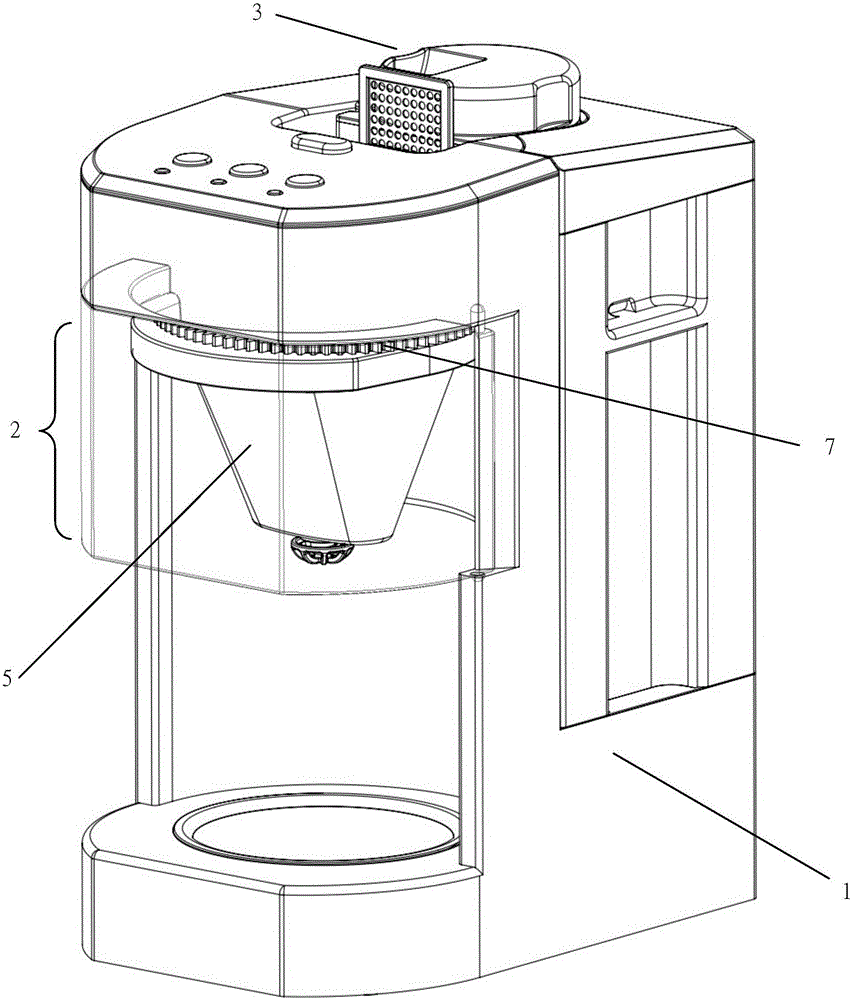 胶囊咖啡机结构图图片