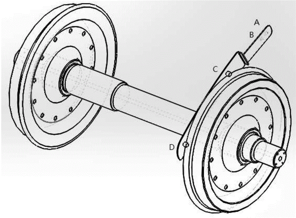 火车轮子结构简图原理图片