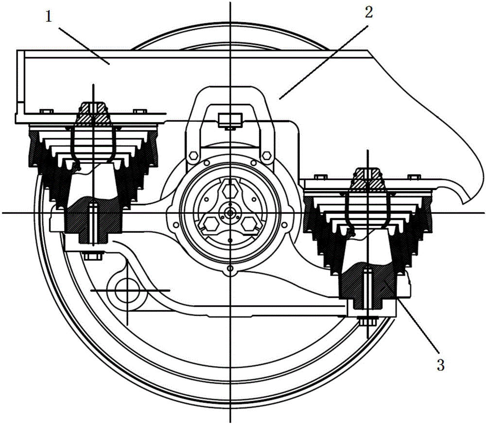 一種軌道車輛一系懸掛裝置的製作方法