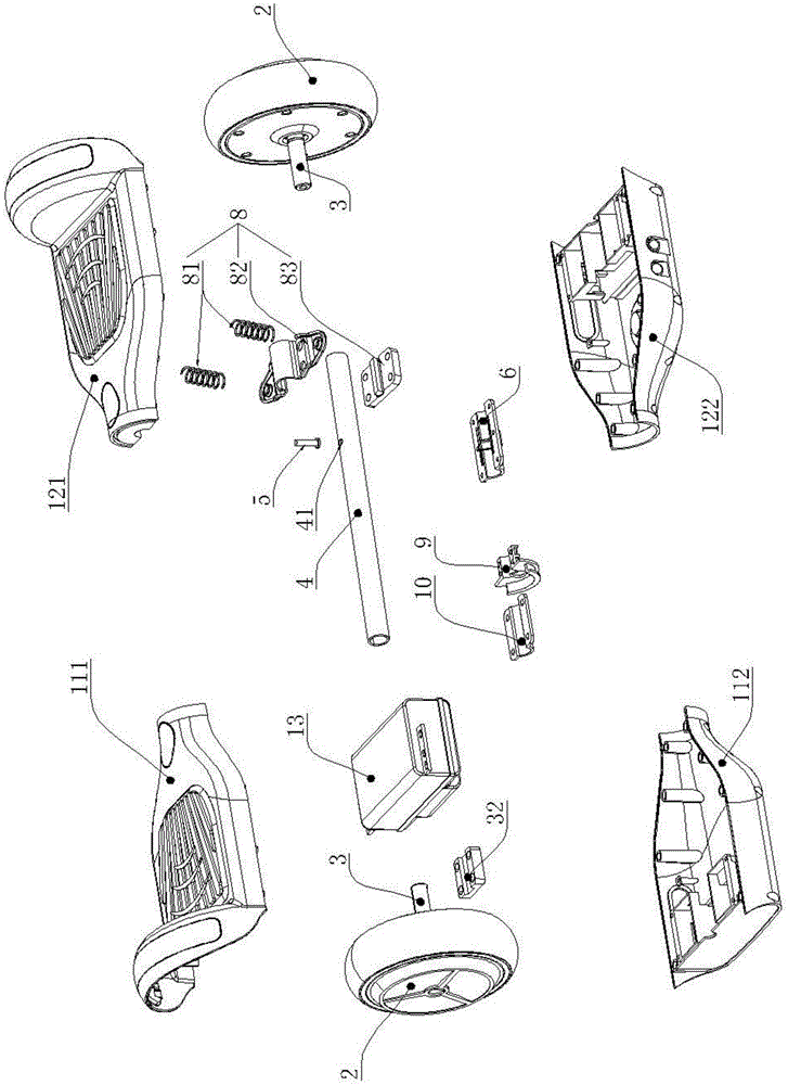 平衡车车架制作图纸图片