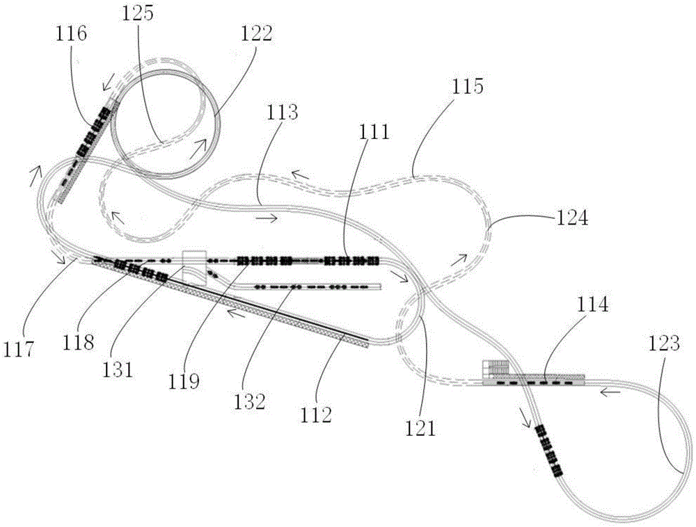 过山车轨道结构图片