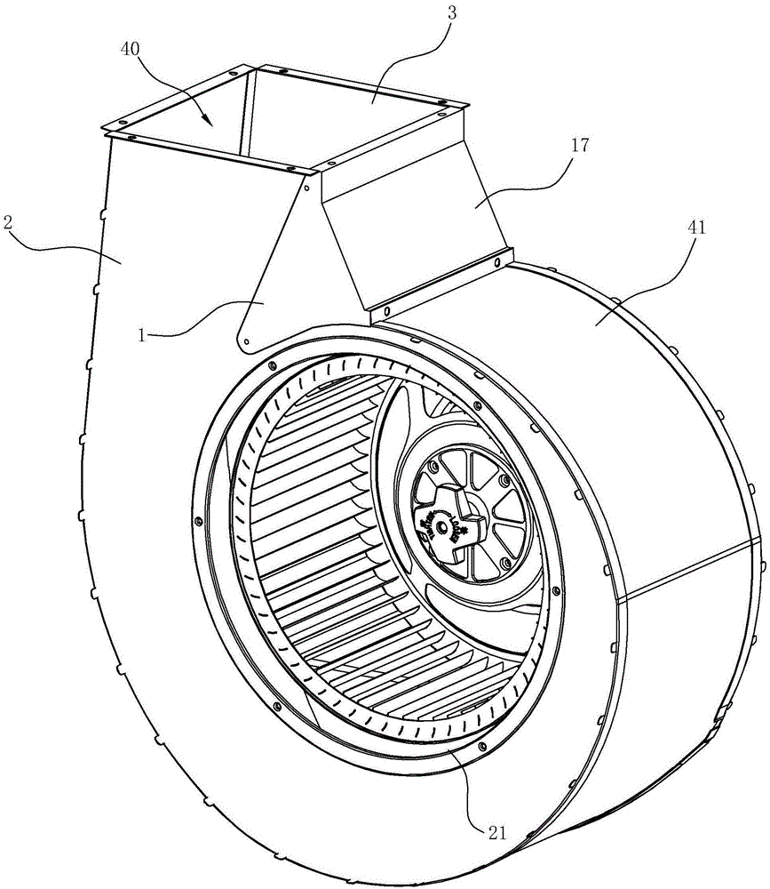 风机蜗壳正方形画法图片