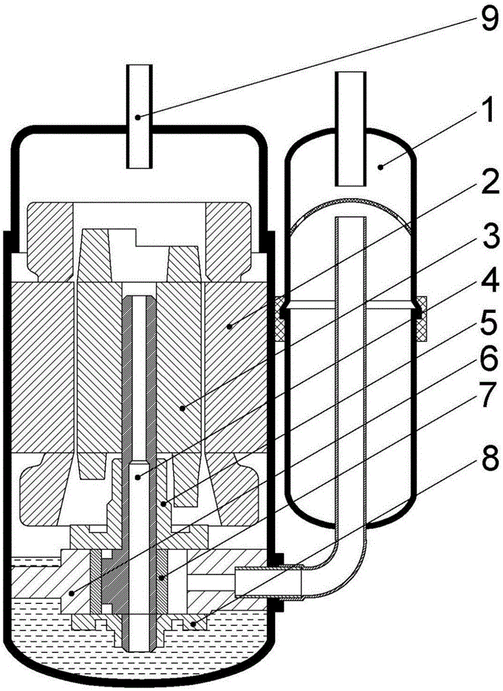 一种空调压缩机用的外置油气分离器的制作方法