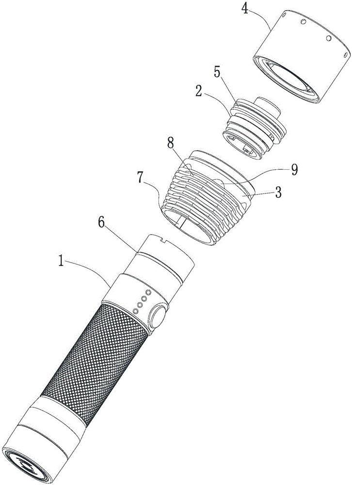 手电筒结构图解图片