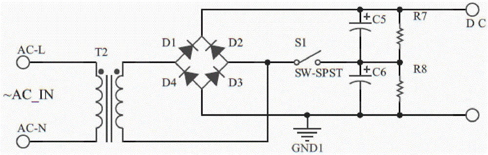 一种220v110v交流电压自适应电路的制作方法