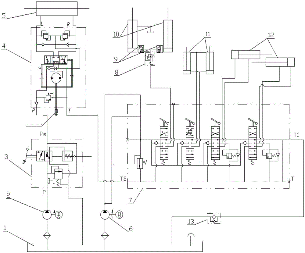 大噸位蓄電池叉車的節能液壓系統的製作方法