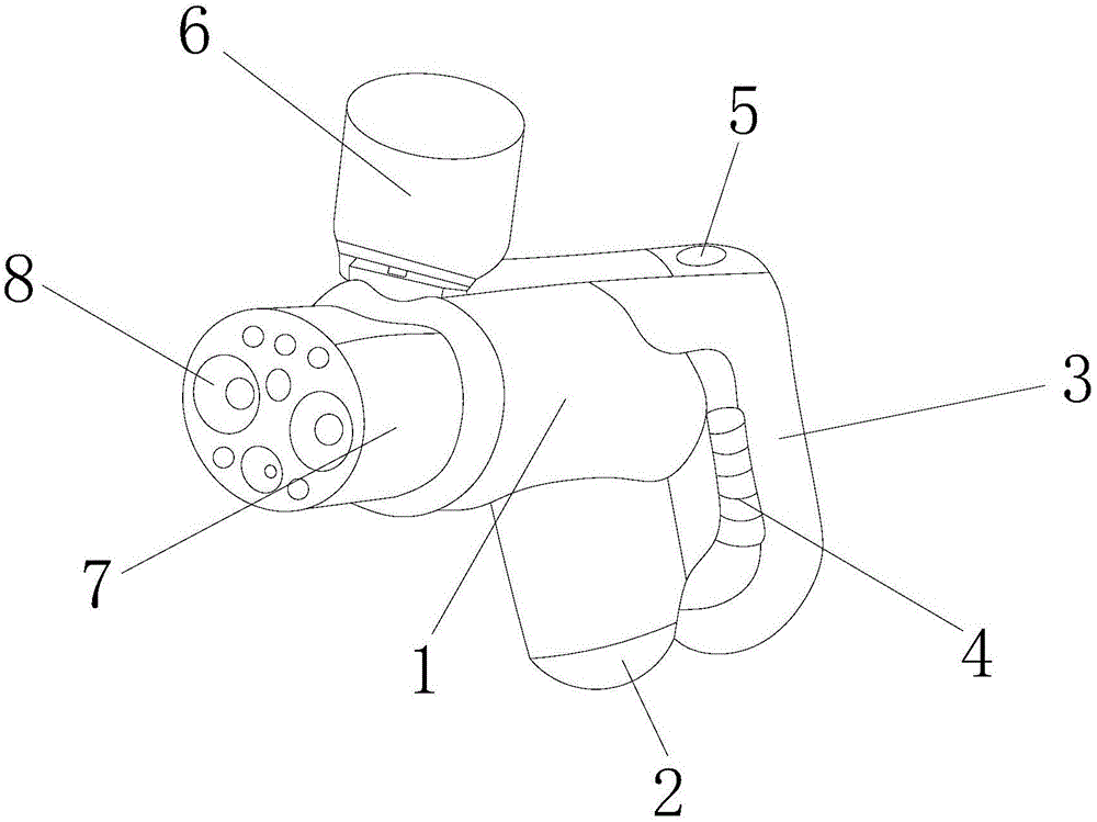 直流充电枪结构图图片