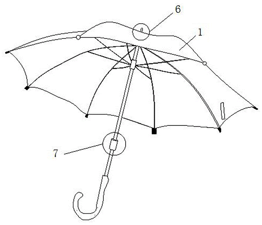 一种断层折叠辅助功能用伞的制作方法