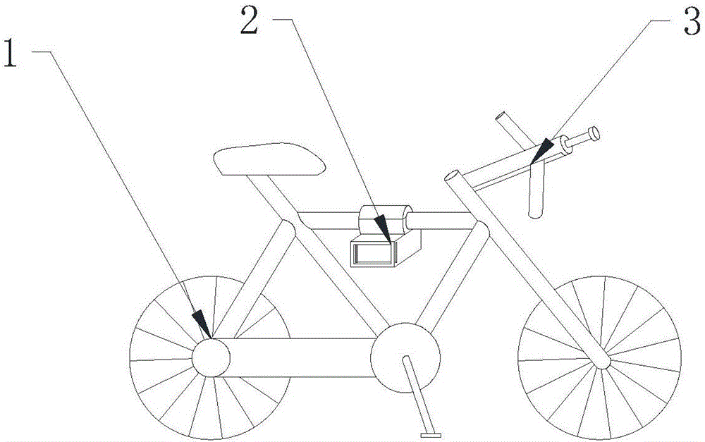 本发明创造是一种稳定车把型山地车,属于智能自行车技术领域