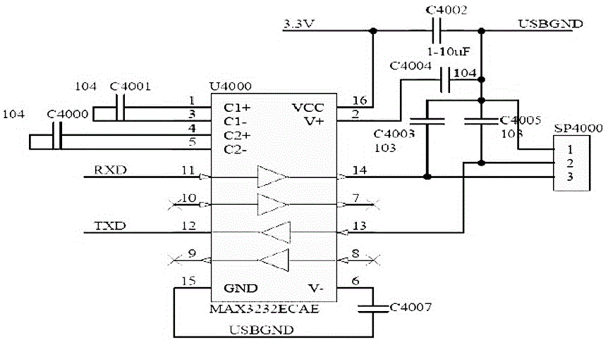 一种rs232接口模块电路的制作方法