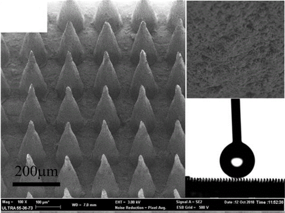 一种实现材料表面超疏水性的二级微结构的制备方法与流程