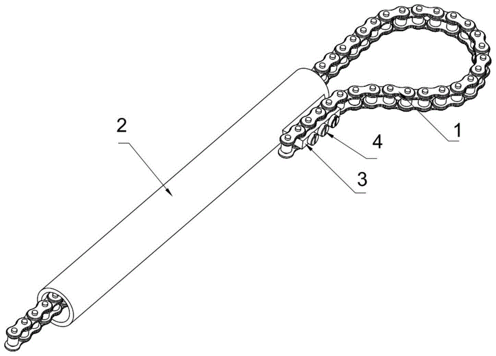 怎样制作链条扳手图片