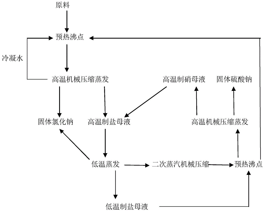 一种盐硝卤水绿色盐硝联产工艺的制作方法