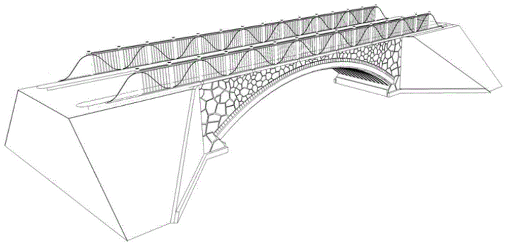 双曲拱桥简笔画图片