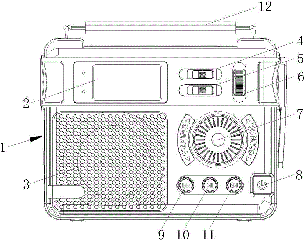 复古收音机结构图图片