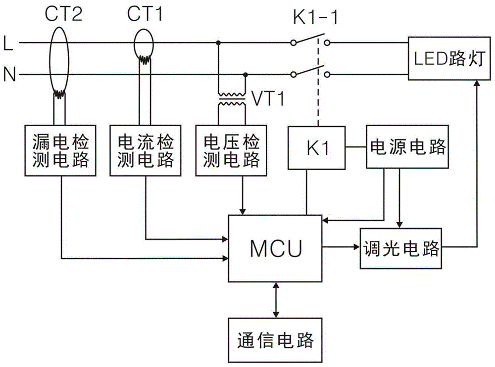 单控灯电路图图片