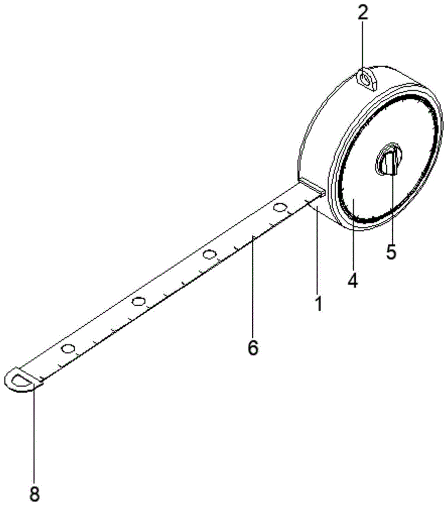 简易卷尺的内部结构图图片