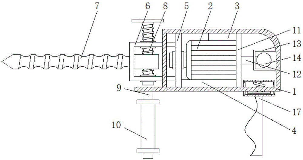 电动冲击钻结构原理图图片