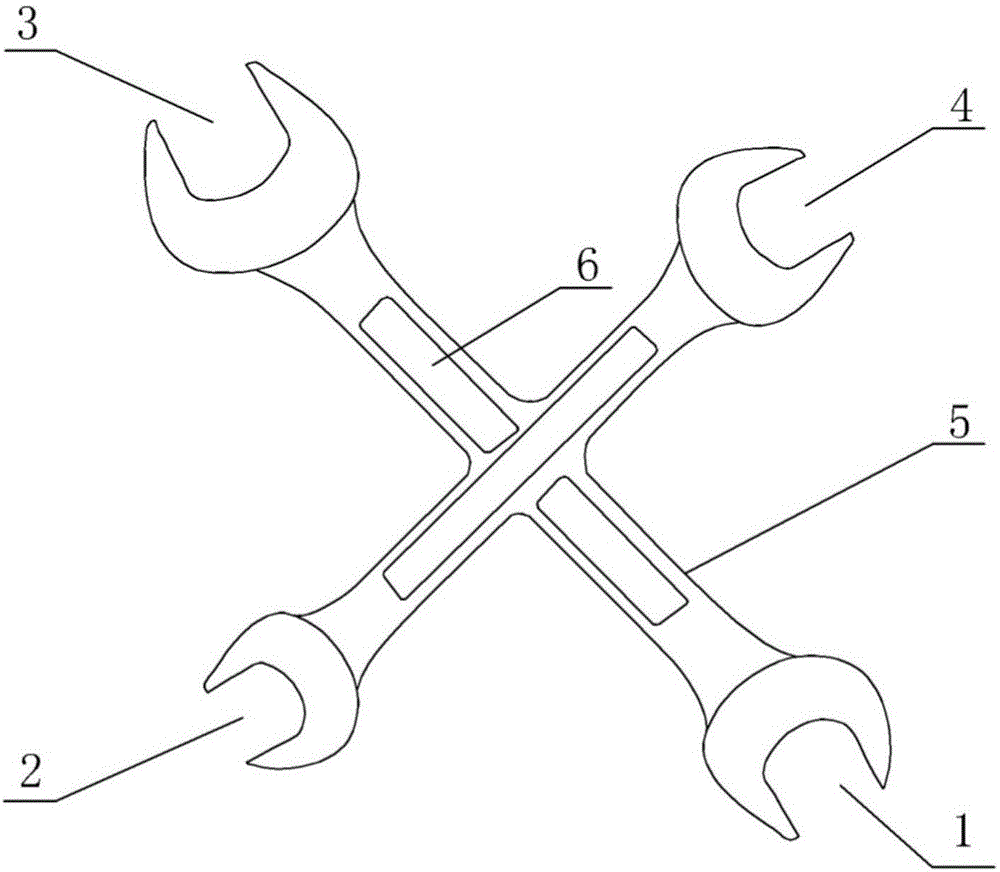 背景技术:开口扳手是一种常用的安装与拆卸工具,开口扳手是机械行业