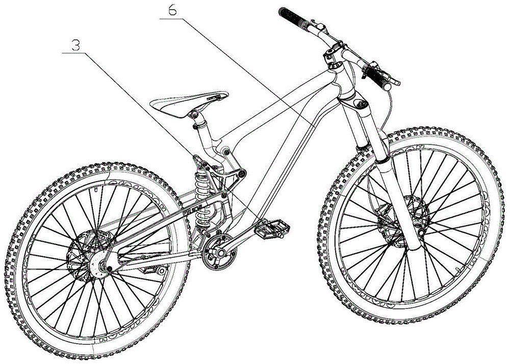 具体来说,是一种无链条式无级变速自行车结构