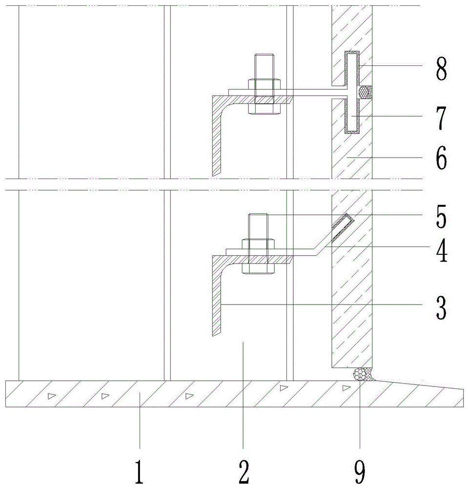 一种石材幕墙底部与地面连接处节点结构的制作方法