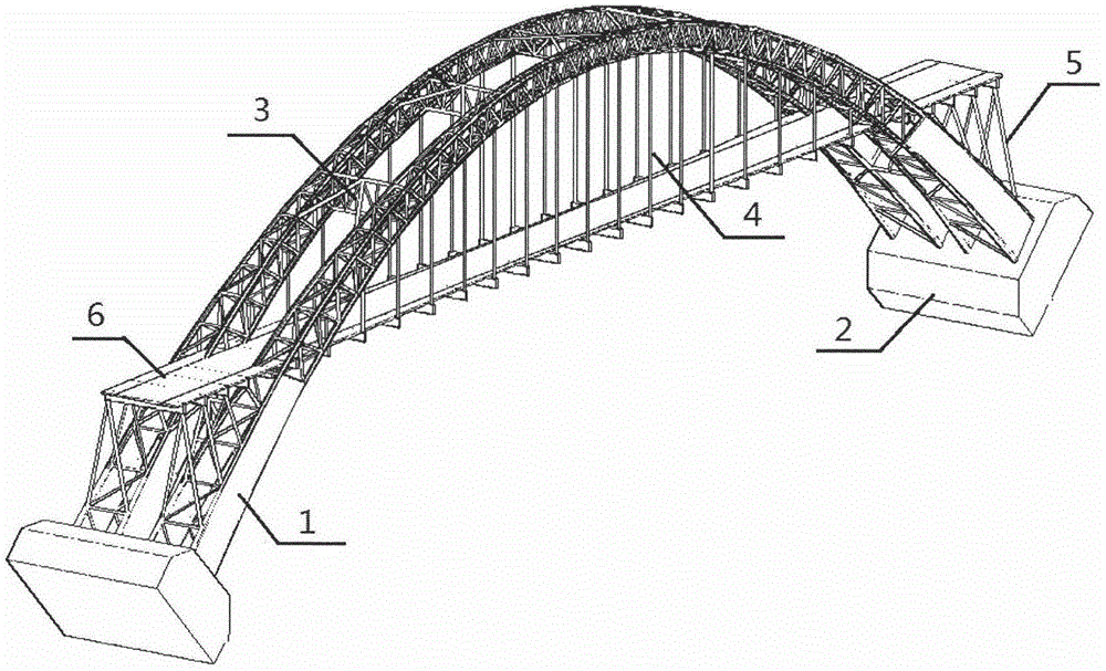 桁架拱桥示意图图片