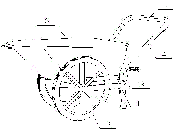 背景技術:手推車是以人力推,拉的搬運車輛,它是一切車輛的始祖,雖然手