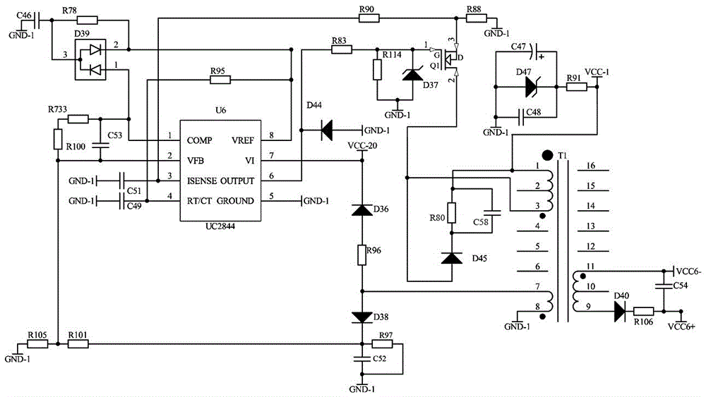 变频器2844b电源电路图图片
