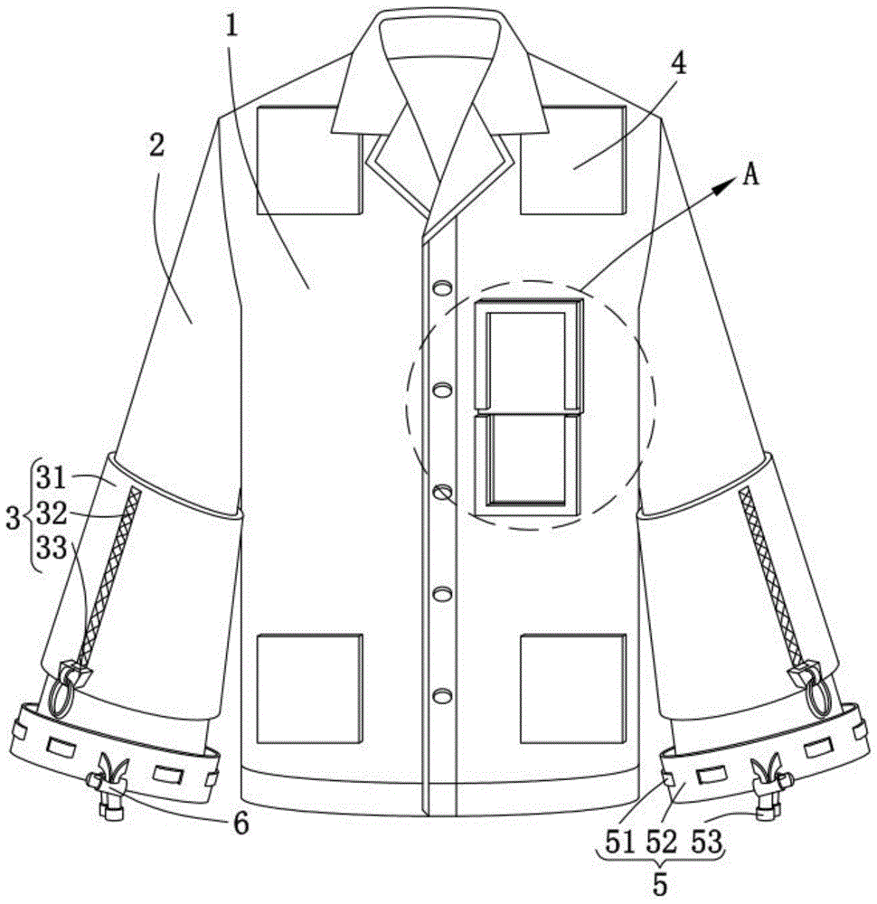 一種心血管內科心電監護用病號服上衣的製作方法